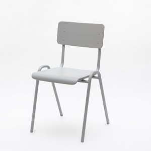 Židle školní světle šedá - půjčovna nábytku