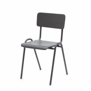 Židle školní tmavě šedá - půjčovna nábytku